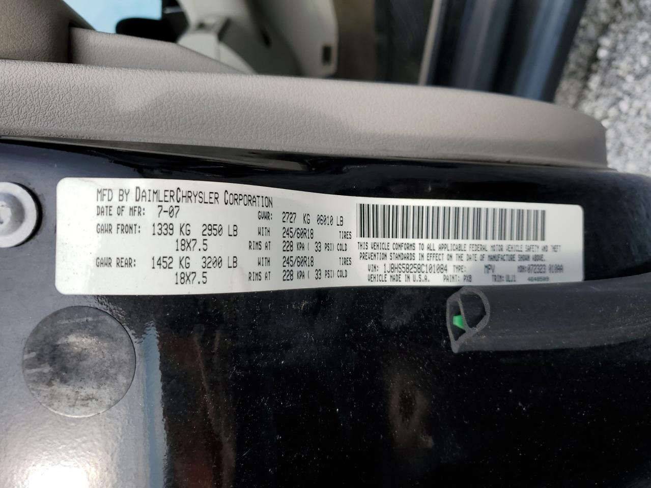 2008 Jeep Grand Cherokee Limited VIN: 1J8HS58258C101084 Lot: 68766544