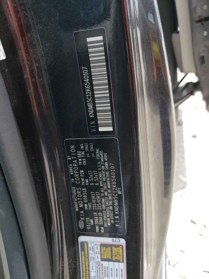 KNDMB5C12K6540107 2019 Kia Sedona Lx