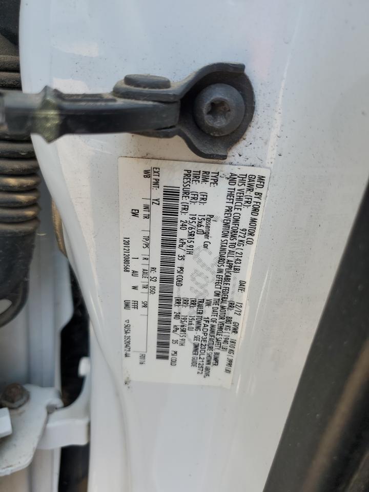 2013 Ford Focus S VIN: 1FADP3E23DL212572 Lot: 68623814