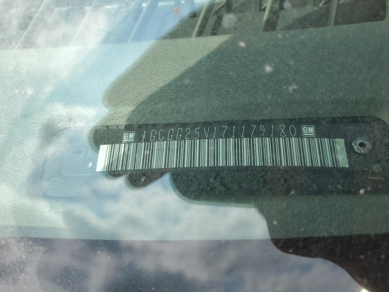 2007 Chevrolet Express G2500 VIN: 1GCGG25V171179180 Lot: 84610045