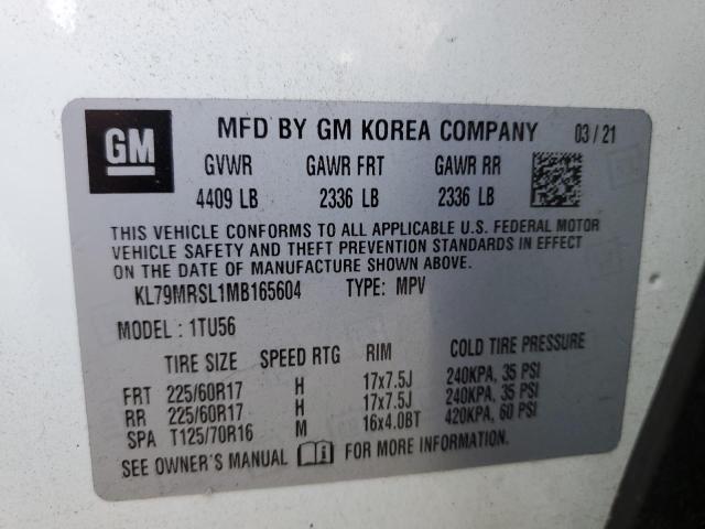 KL79MRSL1MB165604 Chevrolet Trailblzr TRAILBLAZE 13