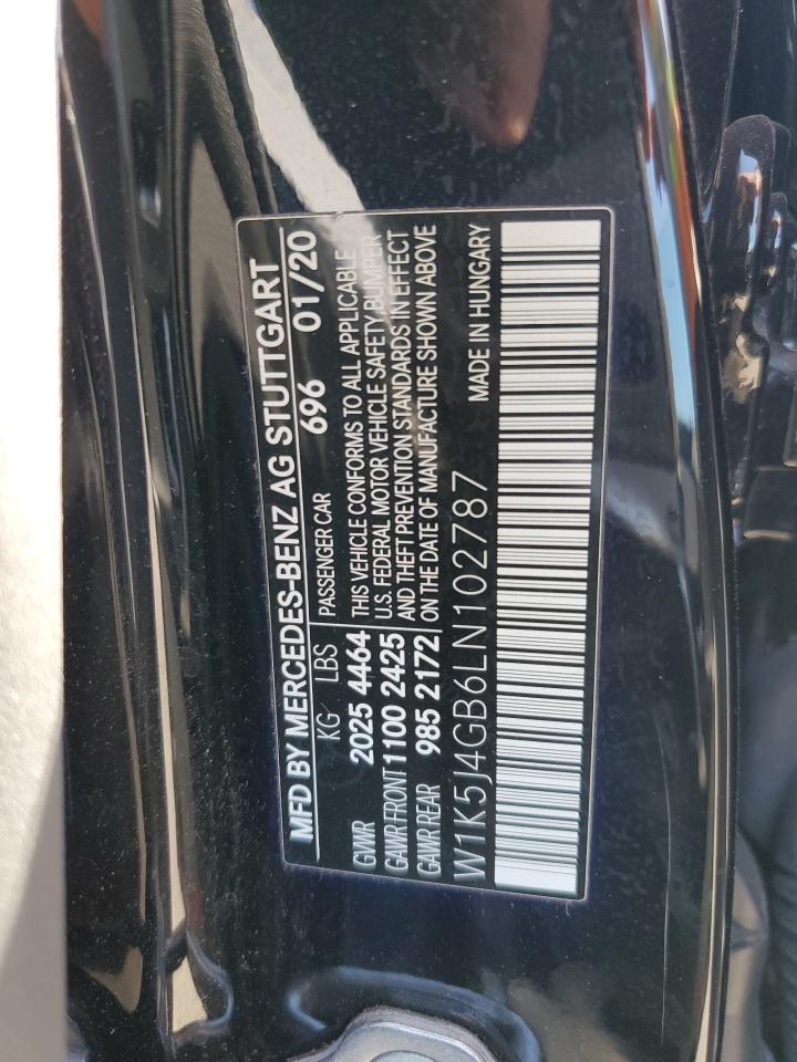 W1K5J4GB6LN102787 2020 Mercedes-Benz Cla 250