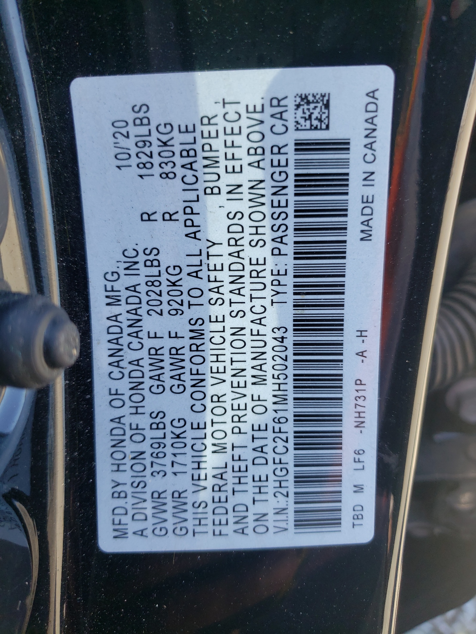 2HGFC2F61MH502043 2021 Honda Civic Lx 2HGFC2F61MH502043 2021 Honda Civic Lx