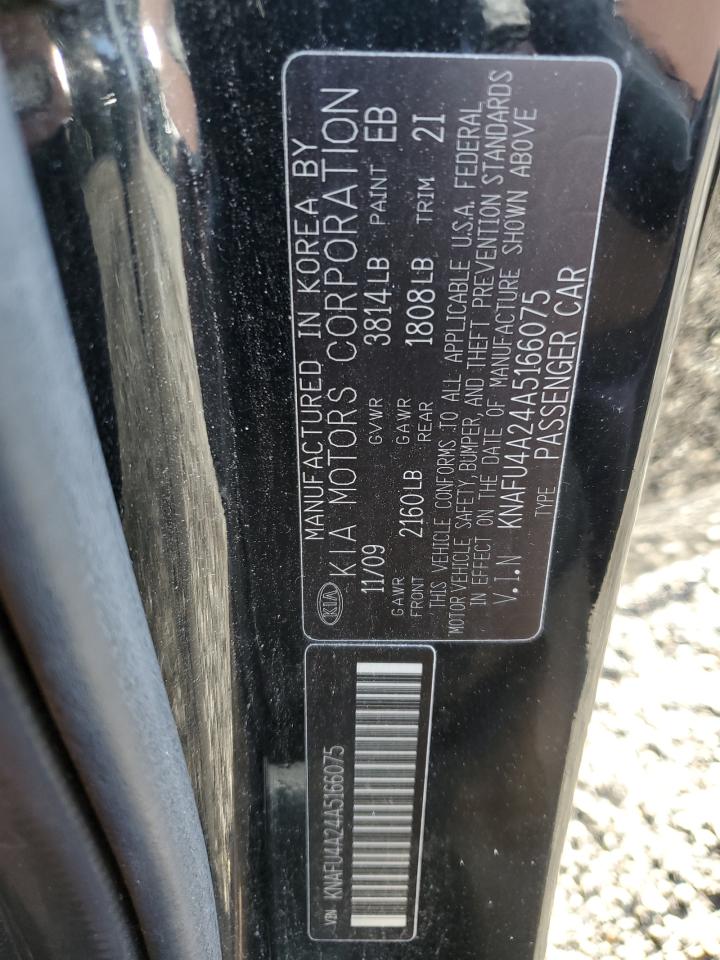 2010 Kia Forte Ex VIN: KNAFU4A24A5166075 Lot: 67312284