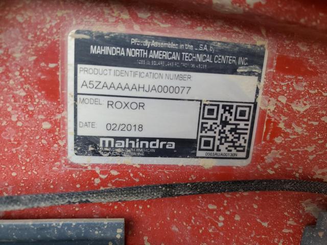 2018 MAHINDRA AND MAHINDRA ROXOR