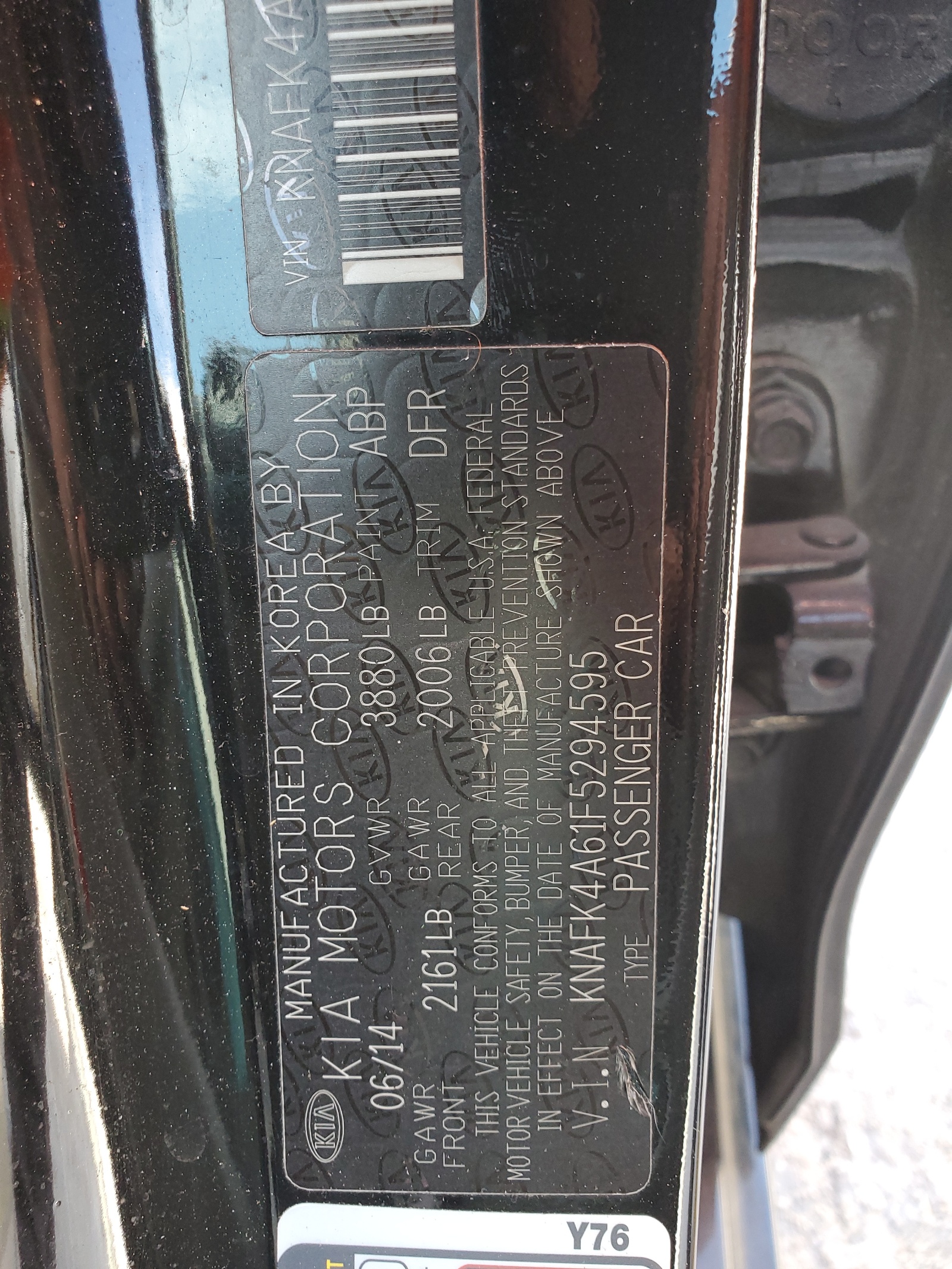 KNAFK4A61F5294595 2015 Kia Forte Lx