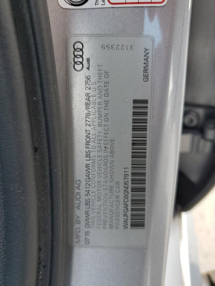 WAUFGAFC6GN057911 2016 Audi A6 Premium Plus