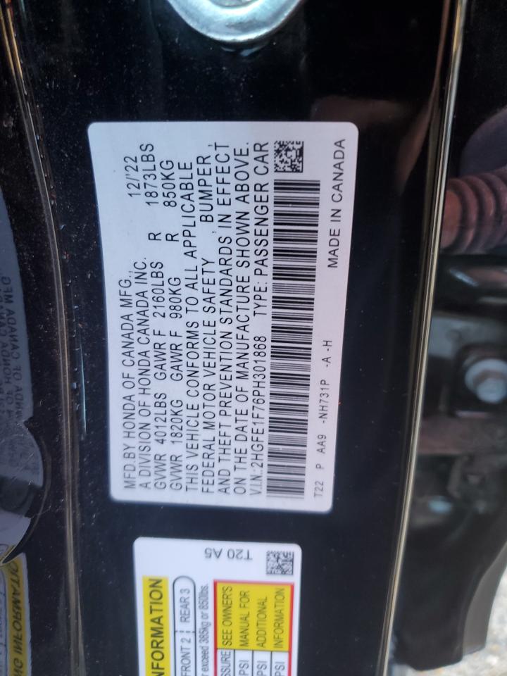 2HGFE1F76PH301868 2023 HONDA CIVIC - Image 15