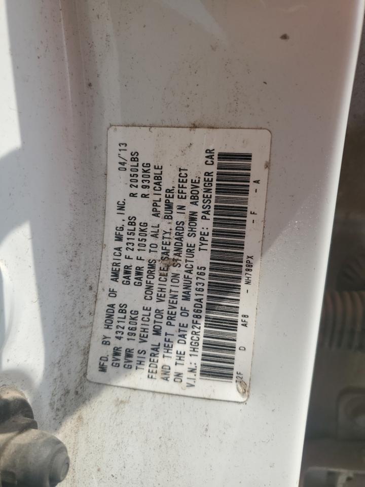 1HGCR2F86DA163765 2013 Honda Accord Exl