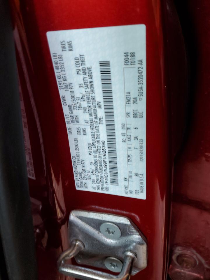 2015 Ford Escape Titanium VIN: 1FMCU9J99FUB26390 Lot: 67148874