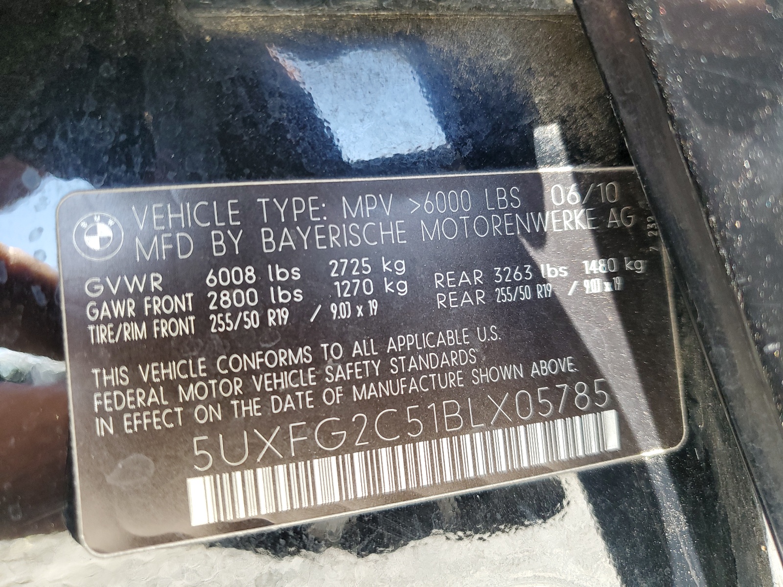 5UXFG2C51BLX05785 2011 BMW X6 xDrive35I