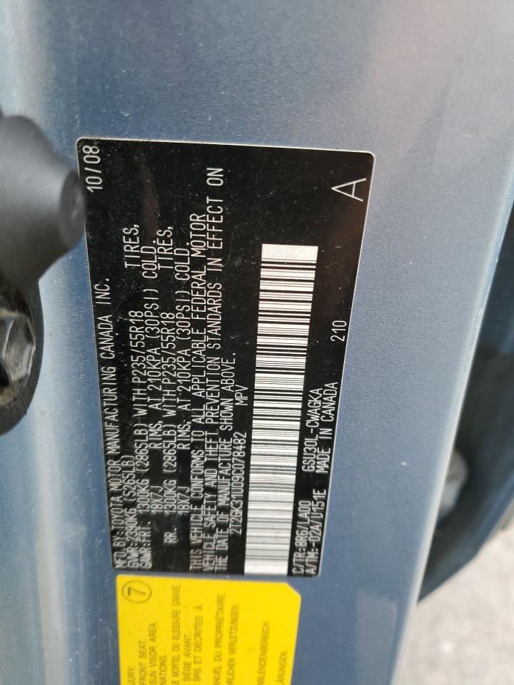 2009 Lexus Rx 350 VIN: 2T2GK31U09C078482 Lot: 66584994