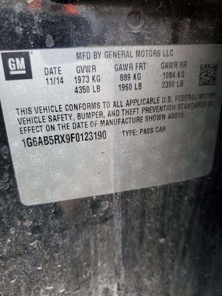 2015 Cadillac Ats Luxury VIN: 1G6AB5RX9F0123190 Lot: 67739954