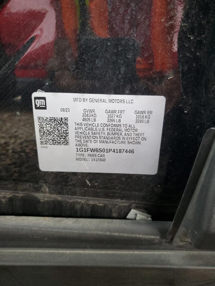 2023 Chevrolet Bolt Ev 1Lt VIN: 1G1FW6S01P4187446 Lot: 68064684