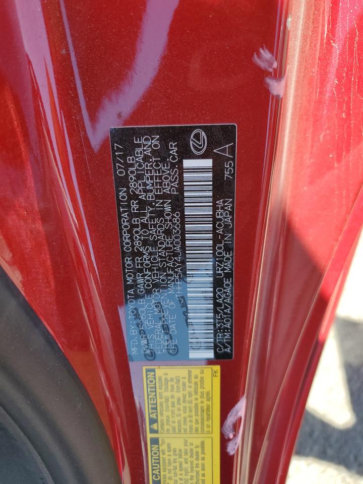 2018 Lexus Lc 500 VIN: JTHHP5AY4JA003686 Lot: 66535784