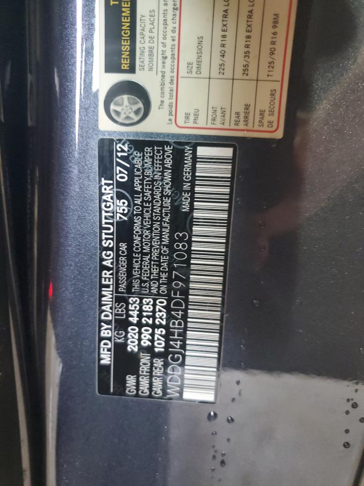 2013 Mercedes-Benz C 250 VIN: WDDGJ4HB4DF971083 Lot: 60468625