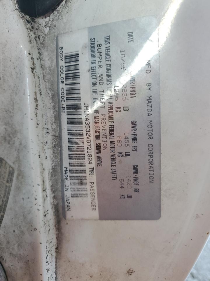 1997 Mazda Mx-5 Miata VIN: JM1NA3532V0721824 Lot: 60508434