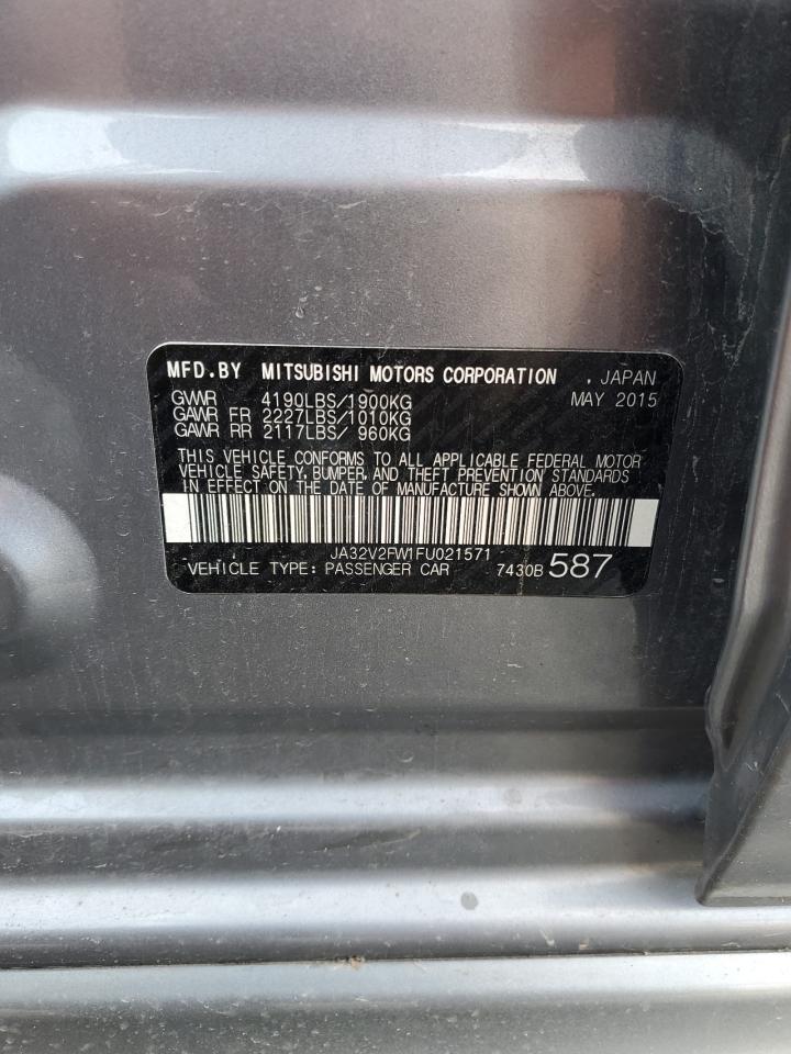 2015 Mitsubishi Lancer Se VIN: JA32V2FW1FU021571 Lot: 65715724