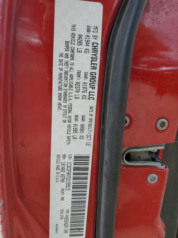 2013 Dodge Dart Sxt VIN: 1C3CDFBA7DD159515 Lot: 66494144