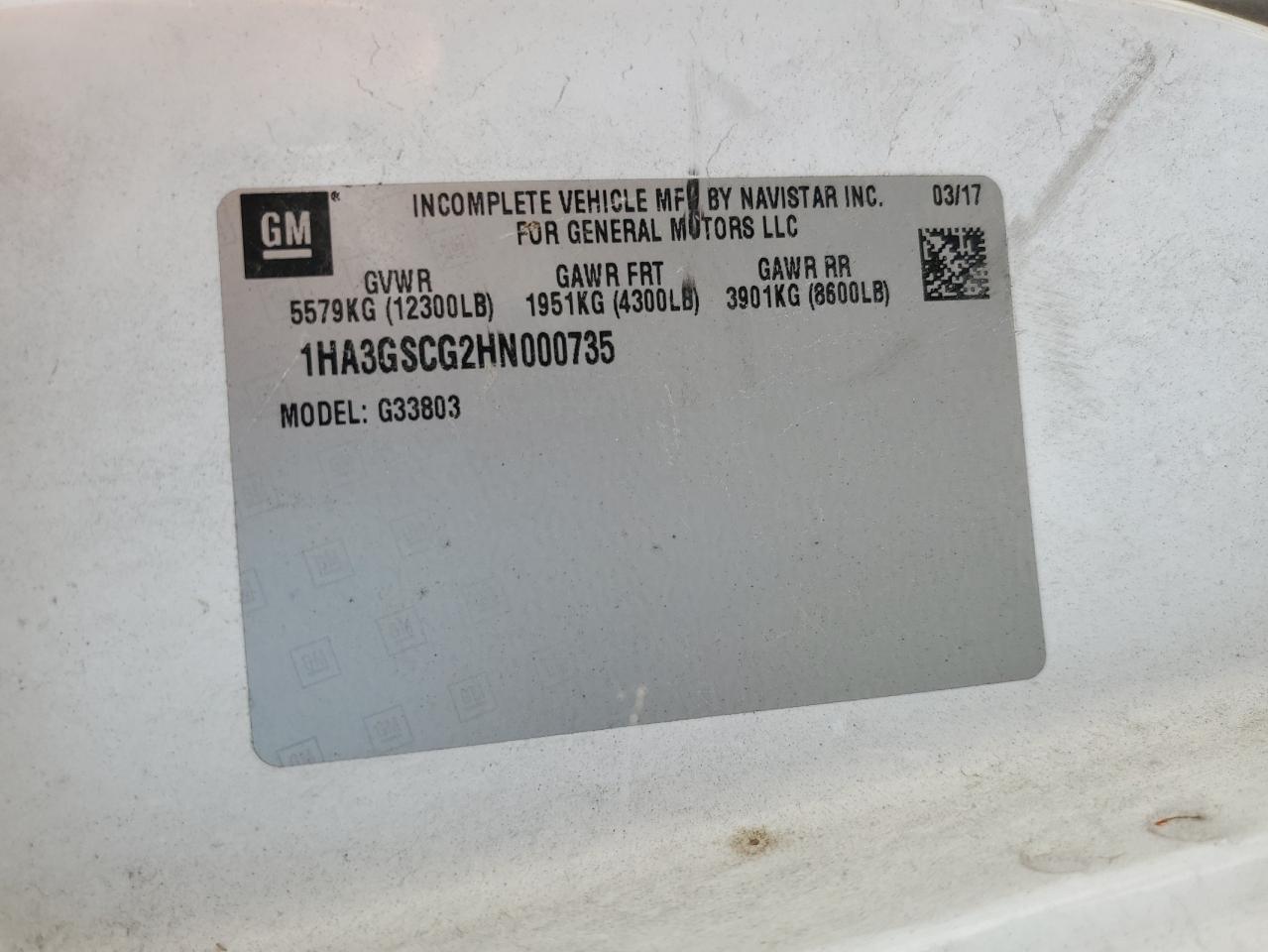 2017 Chevrolet Express G3500 VIN: 1HA3GSCG2HN000735 Lot: 65401474