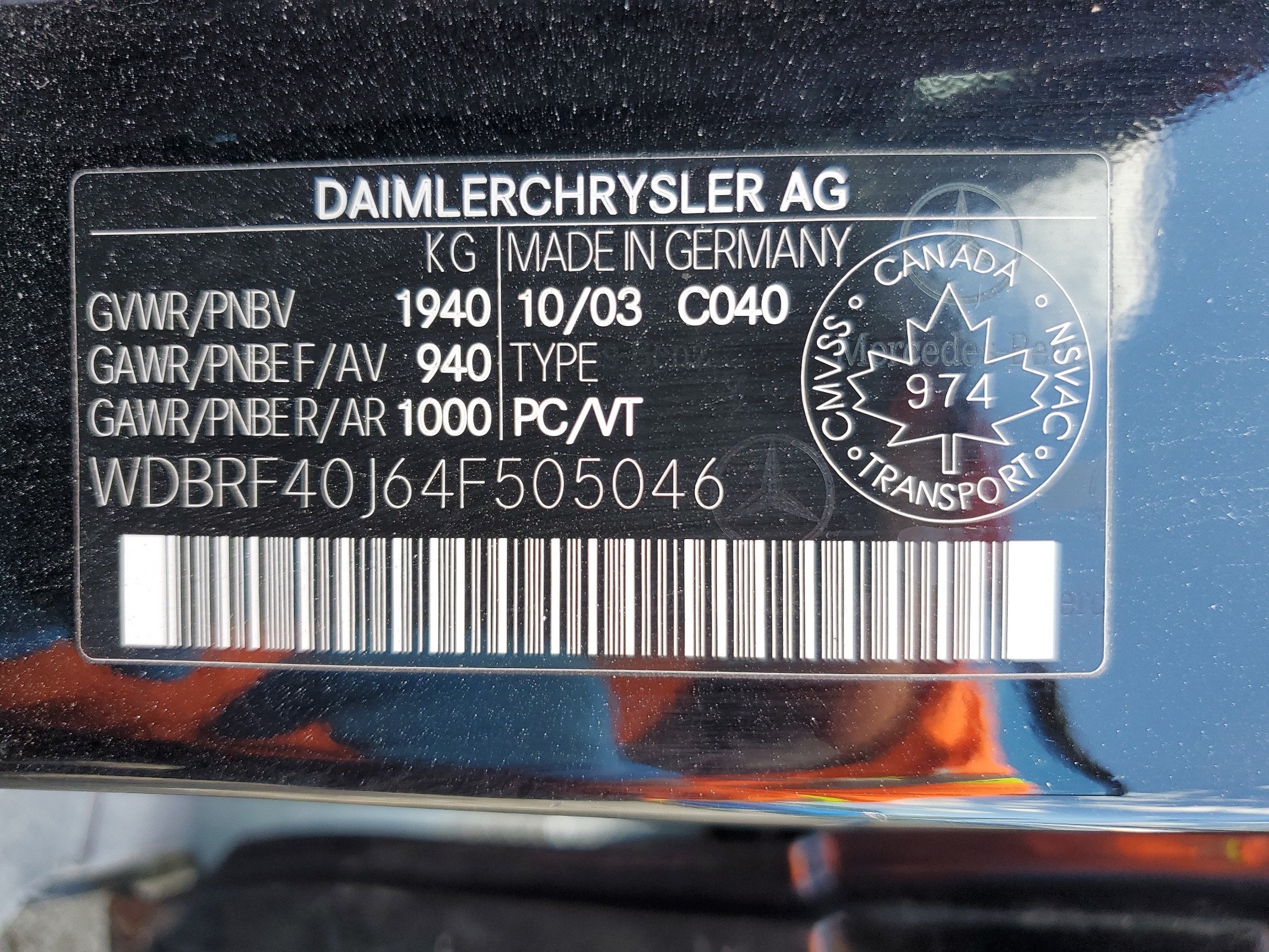 WDBRF40J64F505046 2004 Mercedes-Benz C 230K Sport Sedan