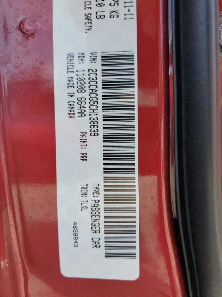 2012 Chrysler 300 Limited VIN: 2C3CCACG5CH138639 Lot: 65209584