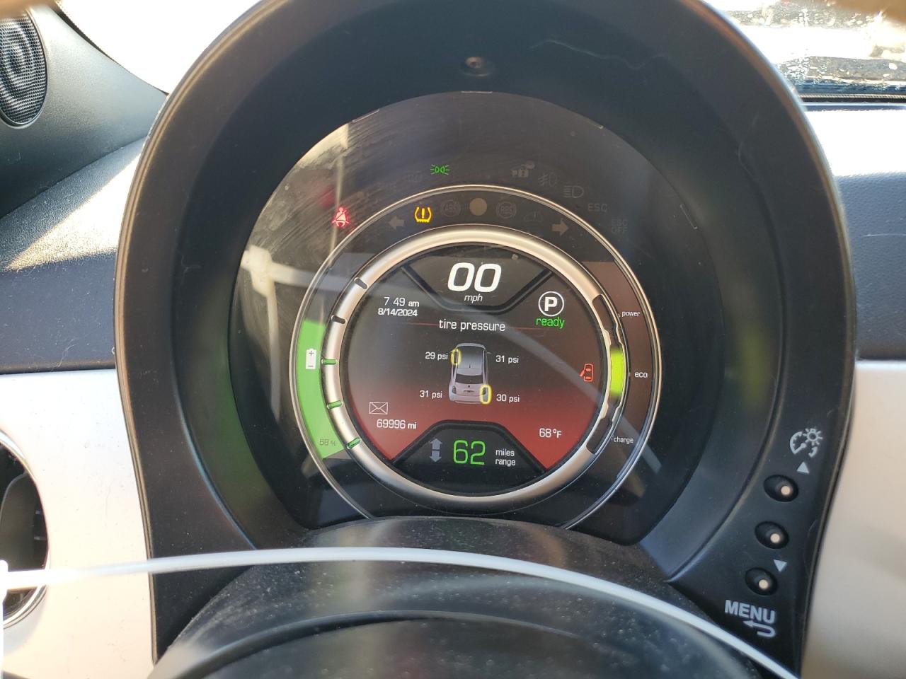 2017 Fiat 500 Electric VIN: 3C3CFFGE5HT570966 Lot: 67259904