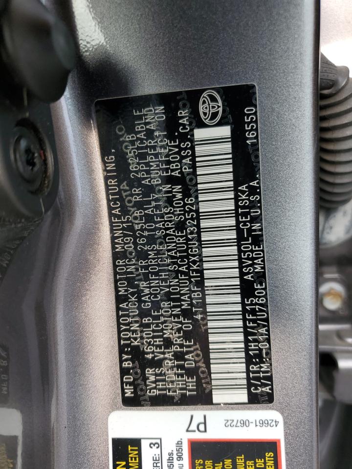 2016 Toyota Camry Le VIN: 4T1BF1FKXGU132526 Lot: 67402714