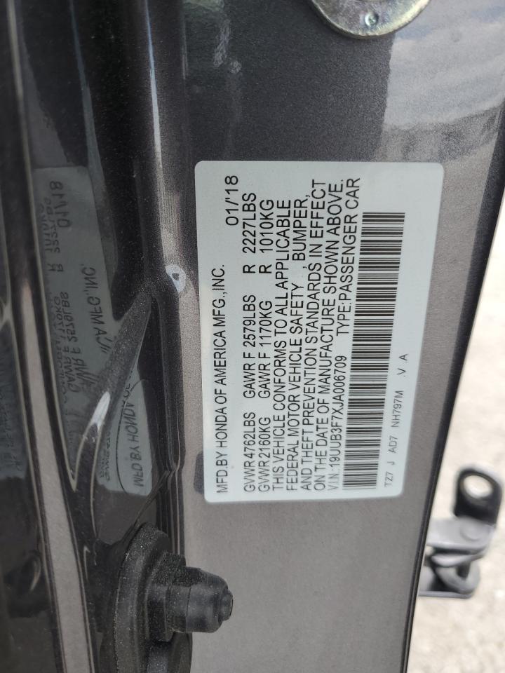 19UUB3F7XJA006709 2018 Acura Tlx Advance