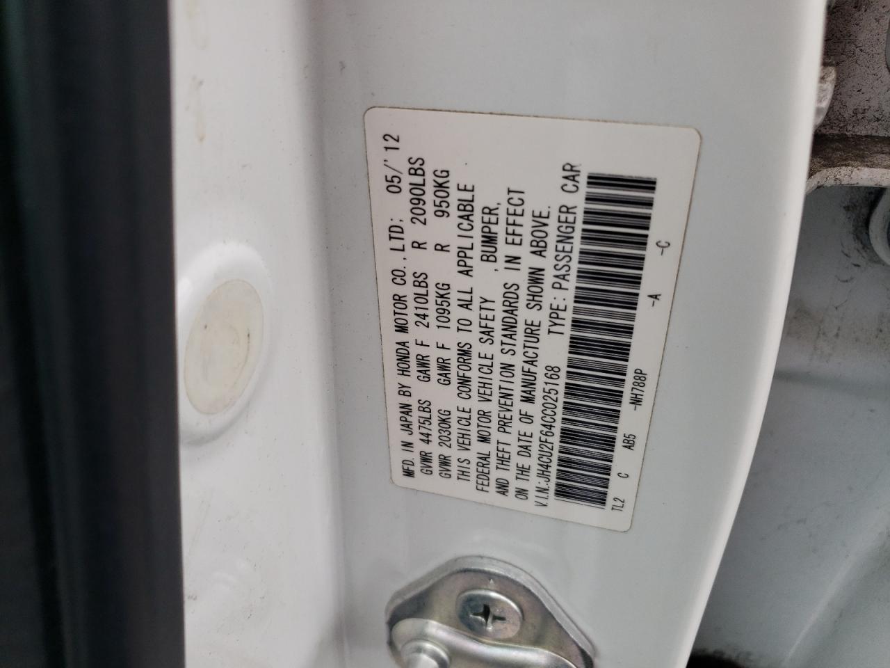 JH4CU2F64CC025168 2012 Acura Tsx Tech