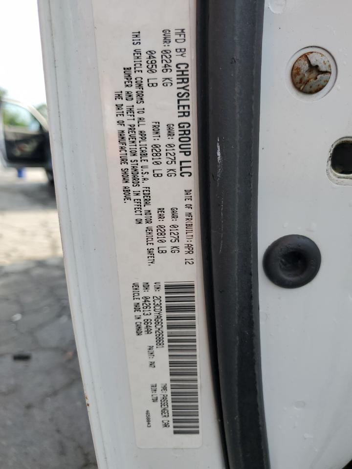 2012 Dodge Challenger Sxt VIN: 2C3CDYAG6CH268681 Lot: 66867524