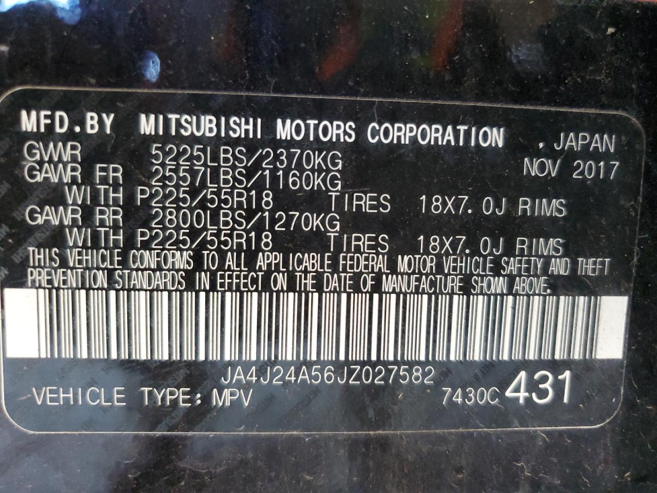 JA4J24A56JZ027582 2018 Mitsubishi Outlander Se