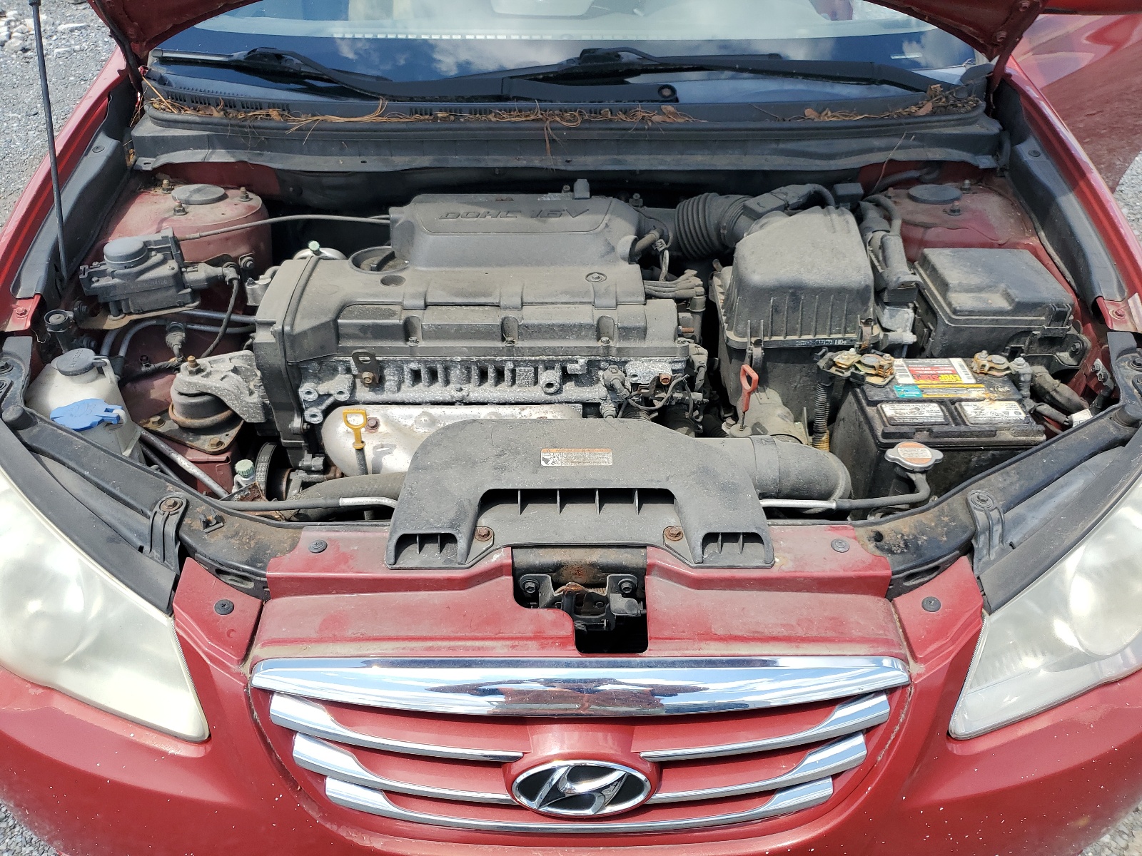 KMHDU4AD7AU936556 2010 Hyundai Elantra Blue