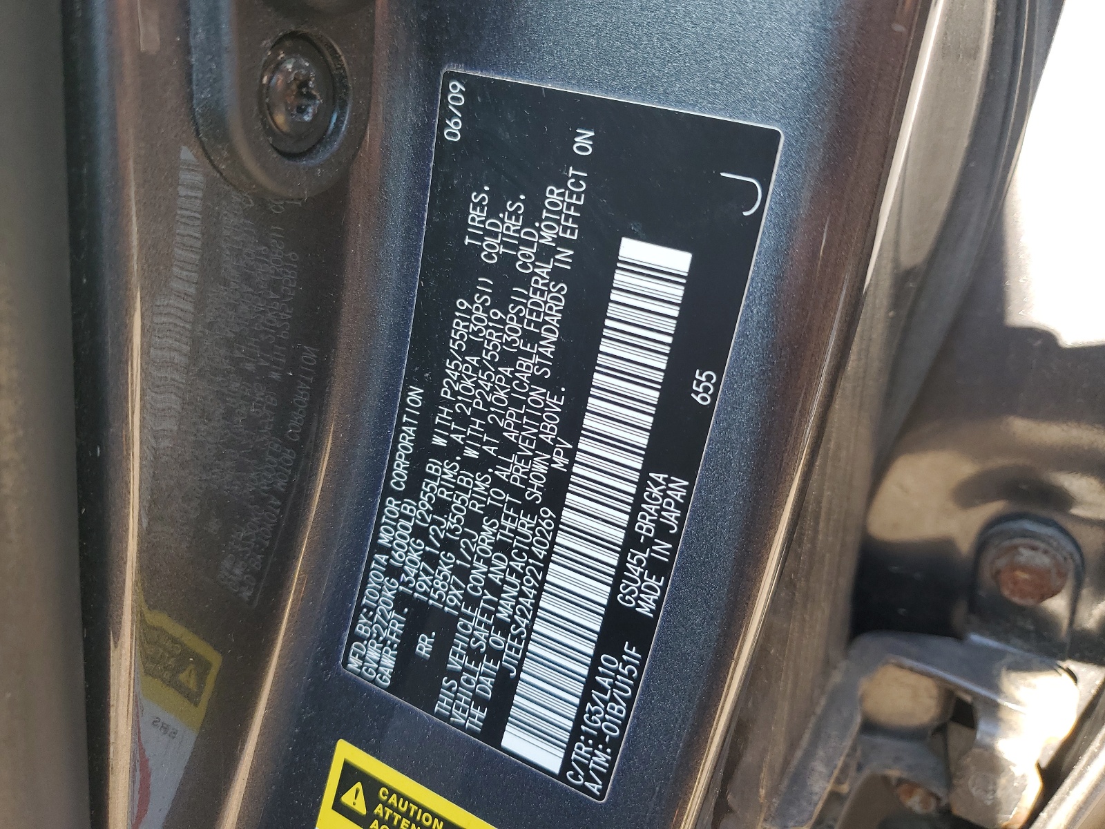 JTEES42A492140269 2009 Toyota Highlander Limited