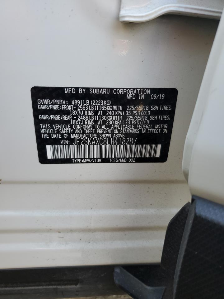 2020 Subaru Forester Touring VIN: JF2SKAXC8LH418287 Lot: 66635174