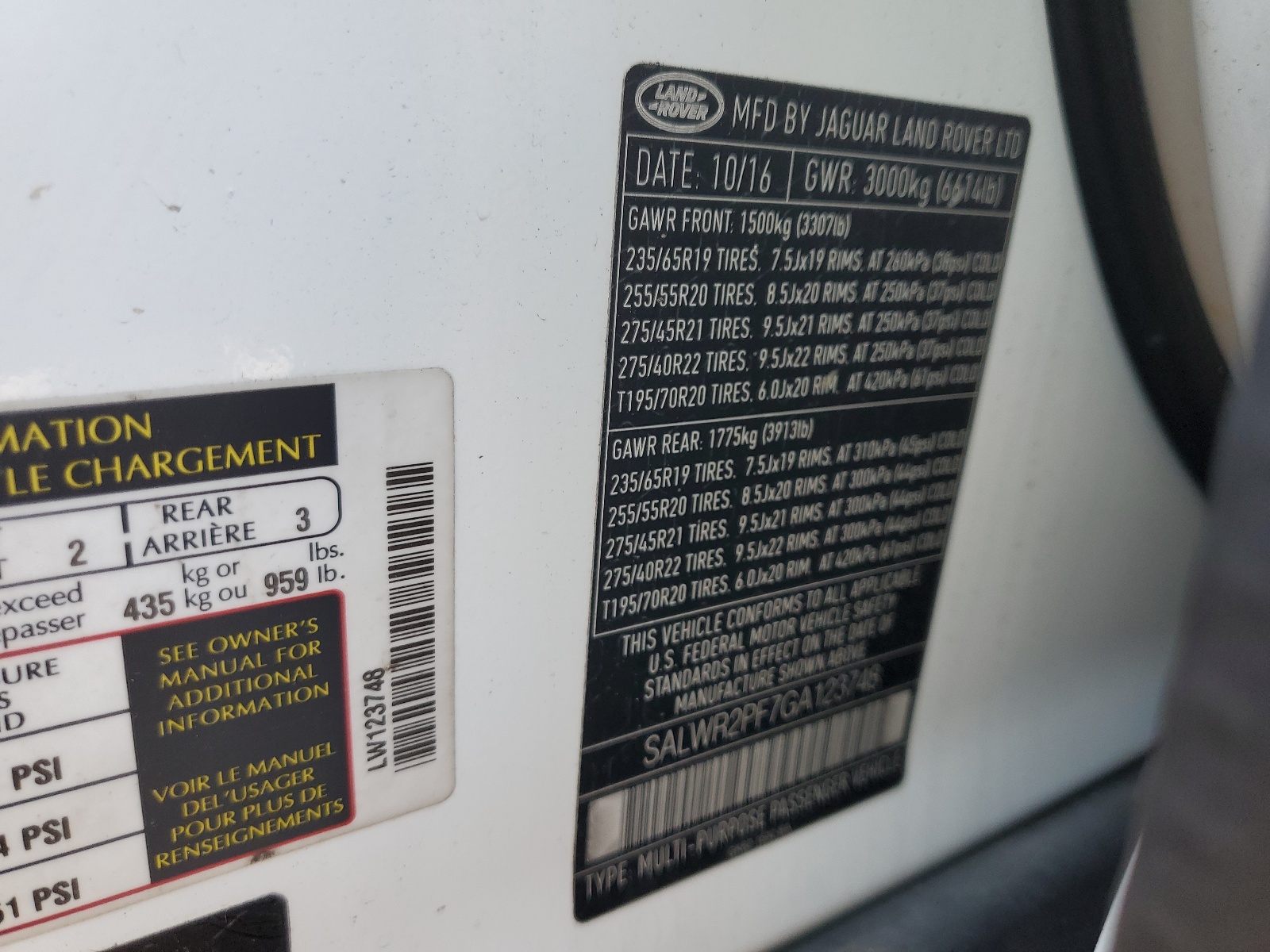 SALWR2PF7GA123748 2016 Land Rover Range Rover Sport Hse