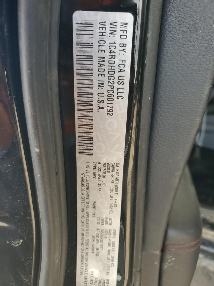 1C4RDHDG2PC601792 2023 DODGE DURANGO - Image 13