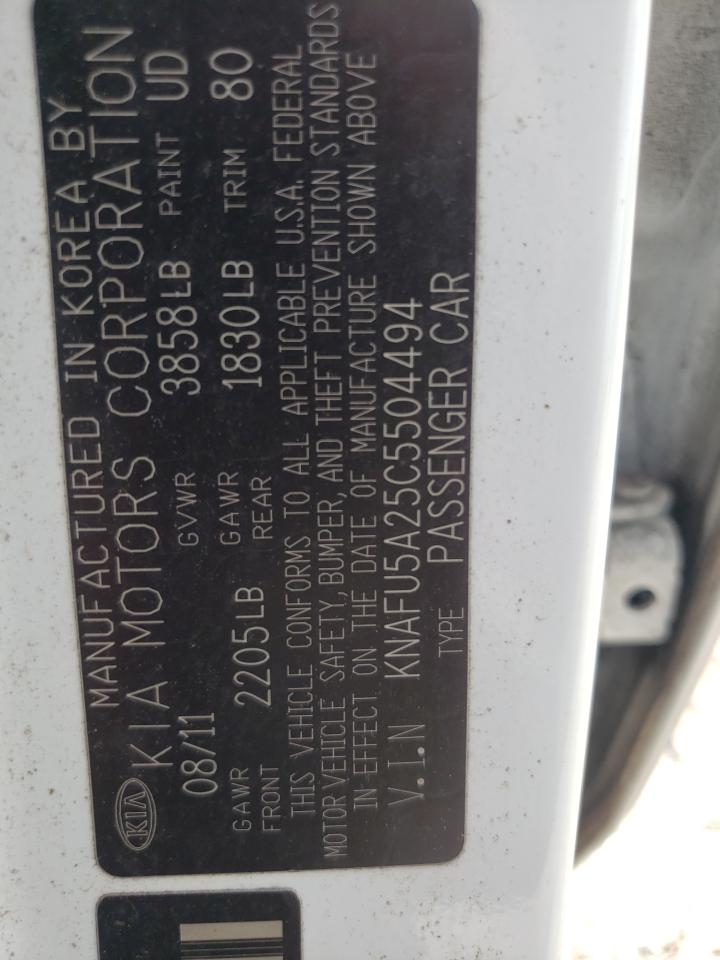 2012 Kia Forte Ex VIN: KNAFU5A25C5504494 Lot: 63455634