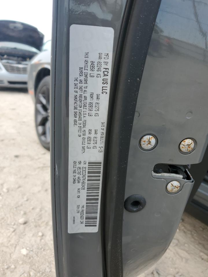 2019 Dodge Challenger Sxt VIN: 2C3CDZAG7KH663439 Lot: 67180694