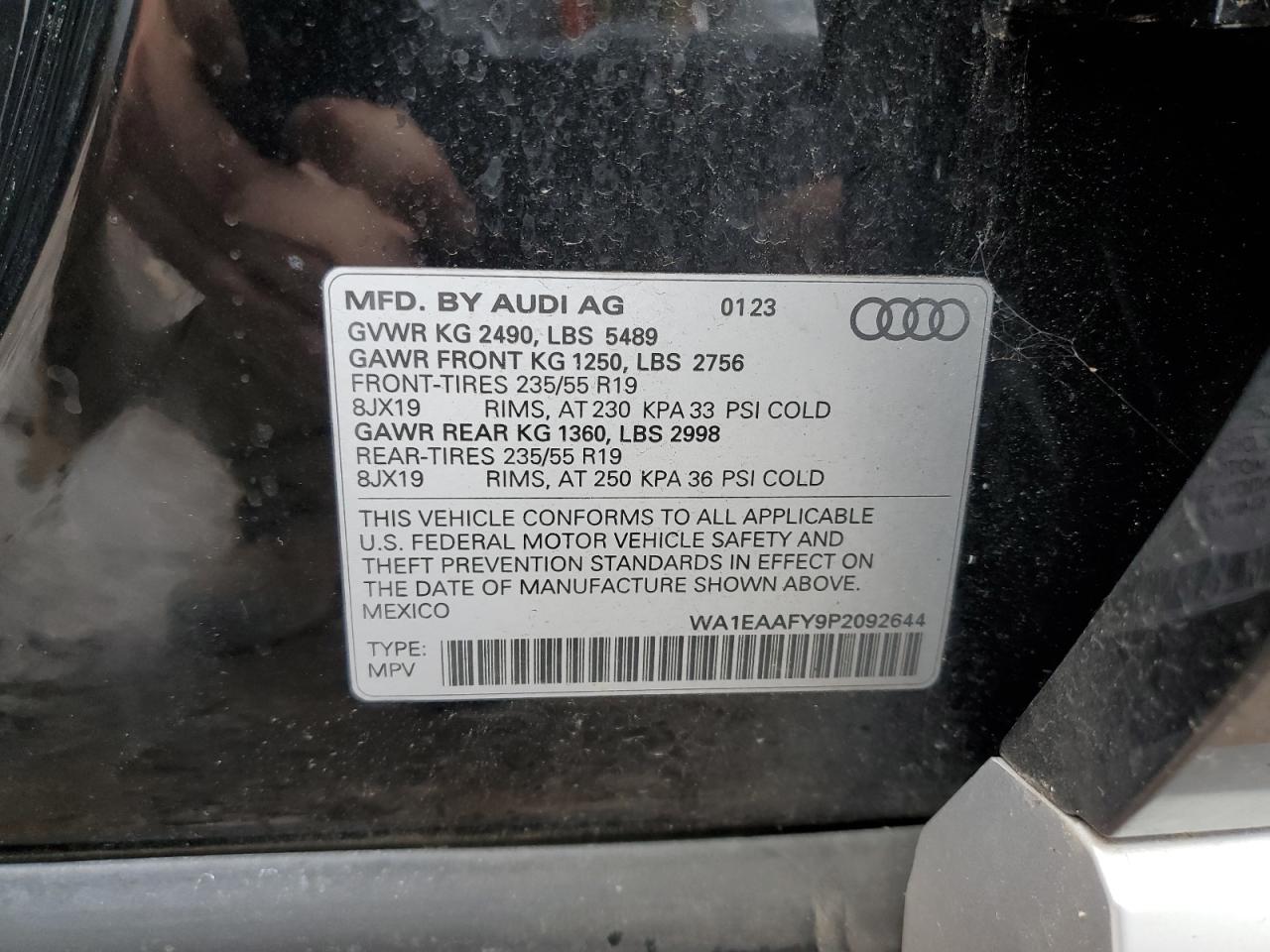 2023 Audi Q5 Premium Plus 45 VIN: WA1EAAFY9P2092644 Lot: 65685884