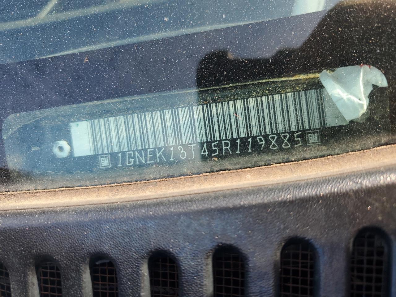 2005 Chevrolet Tahoe K1500 VIN: 1GNEK13T45R119885 Lot: 65638164