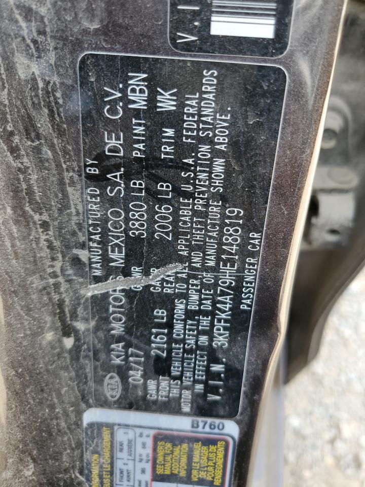 2017 Kia Forte Lx VIN: 3KPFK4A79HE148819 Lot: 65607964