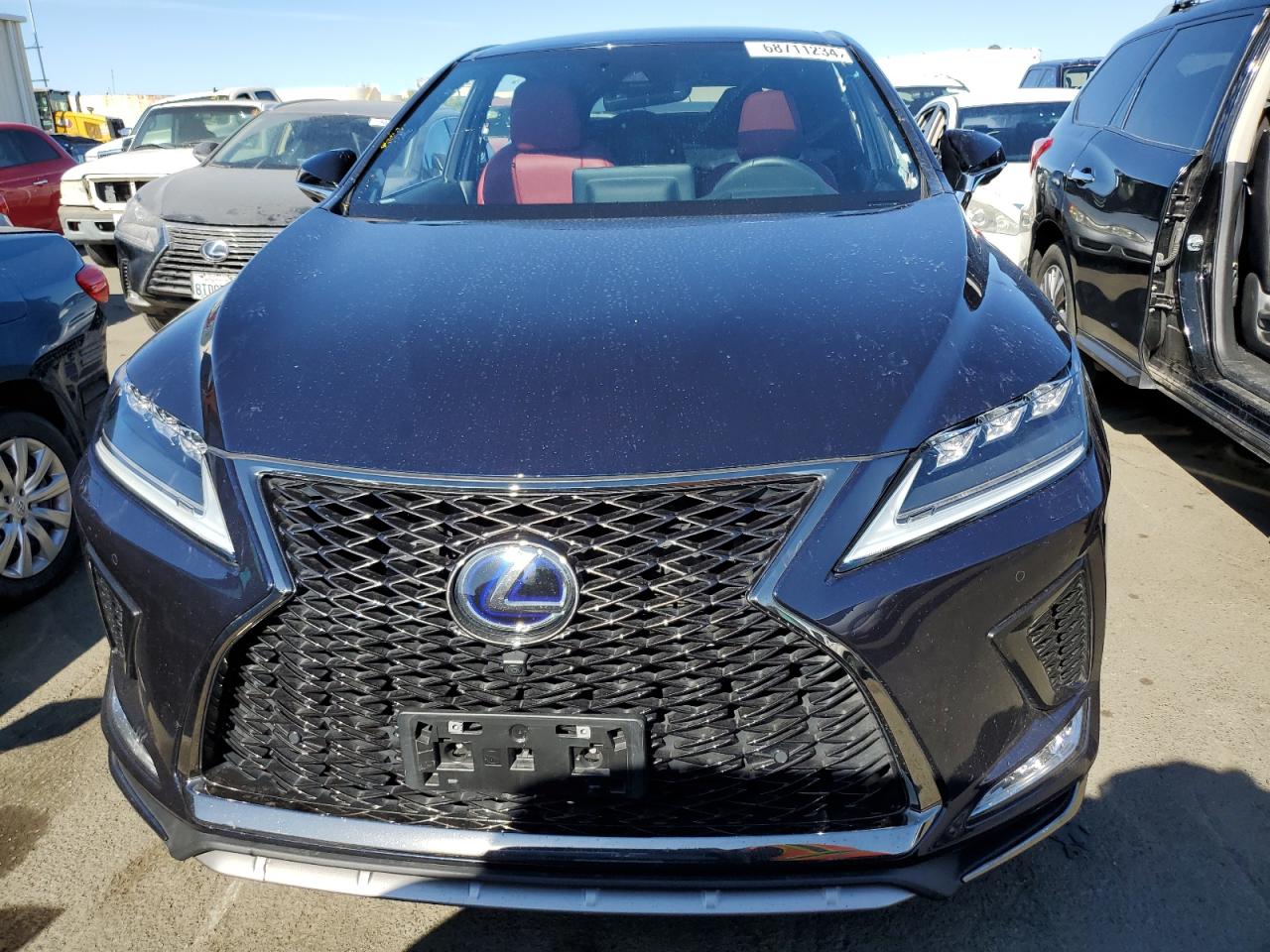 2022 Lexus Rx 450H F Sport VIN: 2T2YGMDA2NC093783 Lot: 68711234