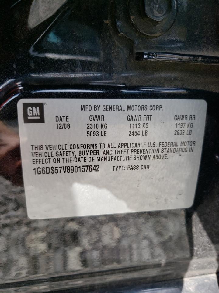 2009 Cadillac Cts Hi Feature V6 VIN: 1G6DS57V890157642 Lot: 68174224