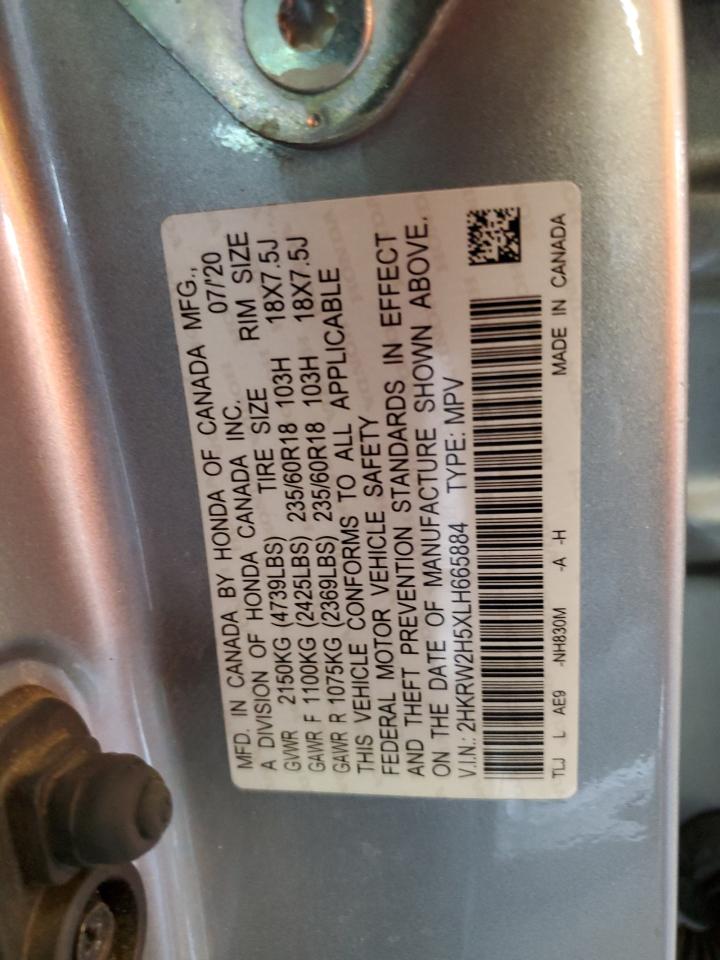 2020 Honda Cr-V Ex VIN: 2HKRW2H5XLH665884 Lot: 66702604