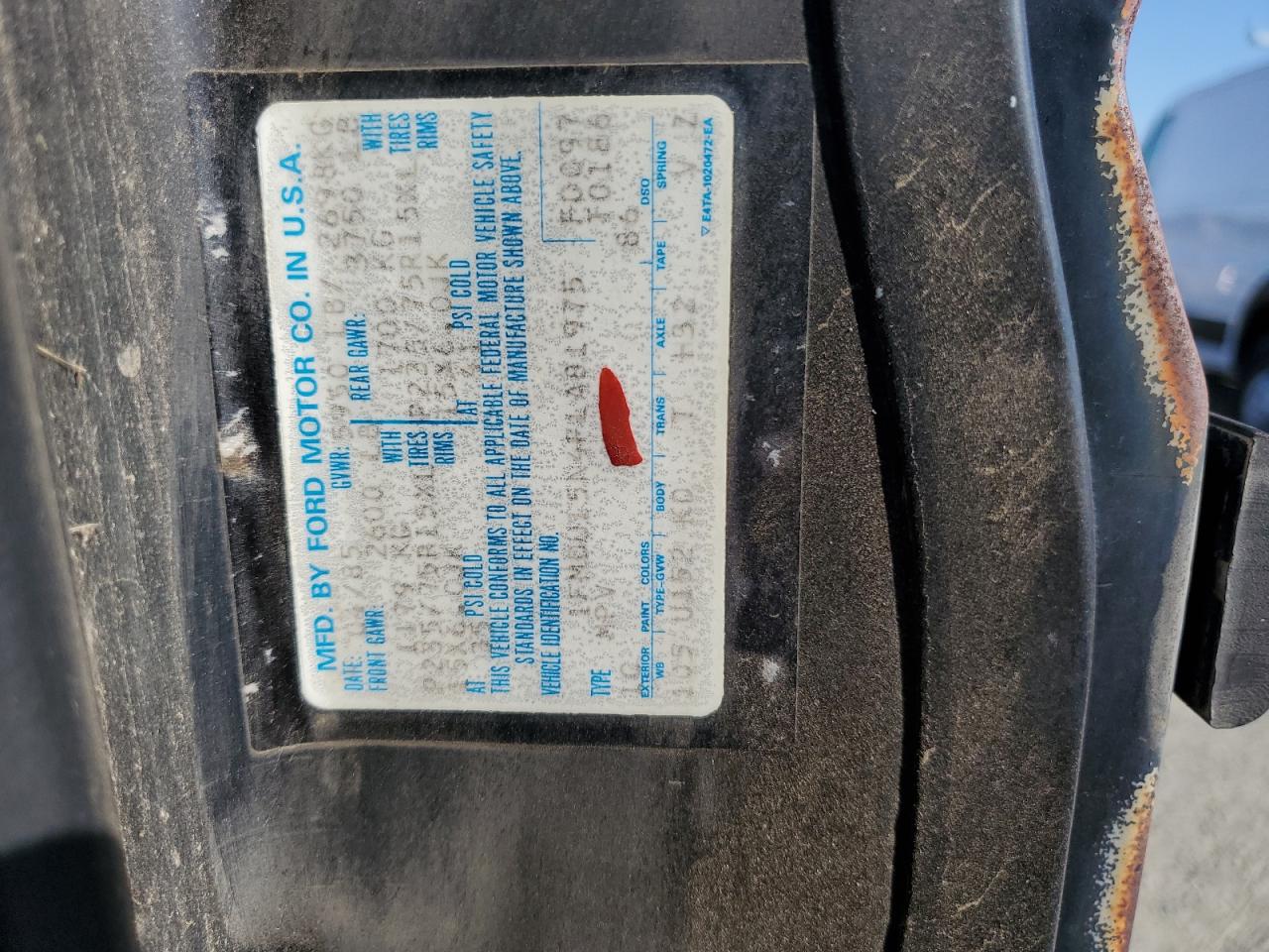 1FMDU15N4FLA81975 1985 Ford Bronco U100