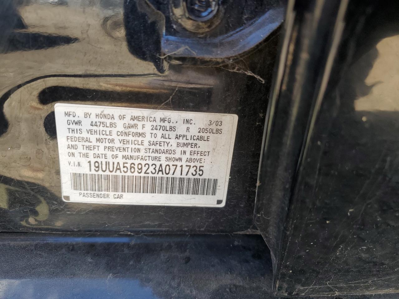 19UUA56923A071735 2003 Acura 3.2Tl Type-S