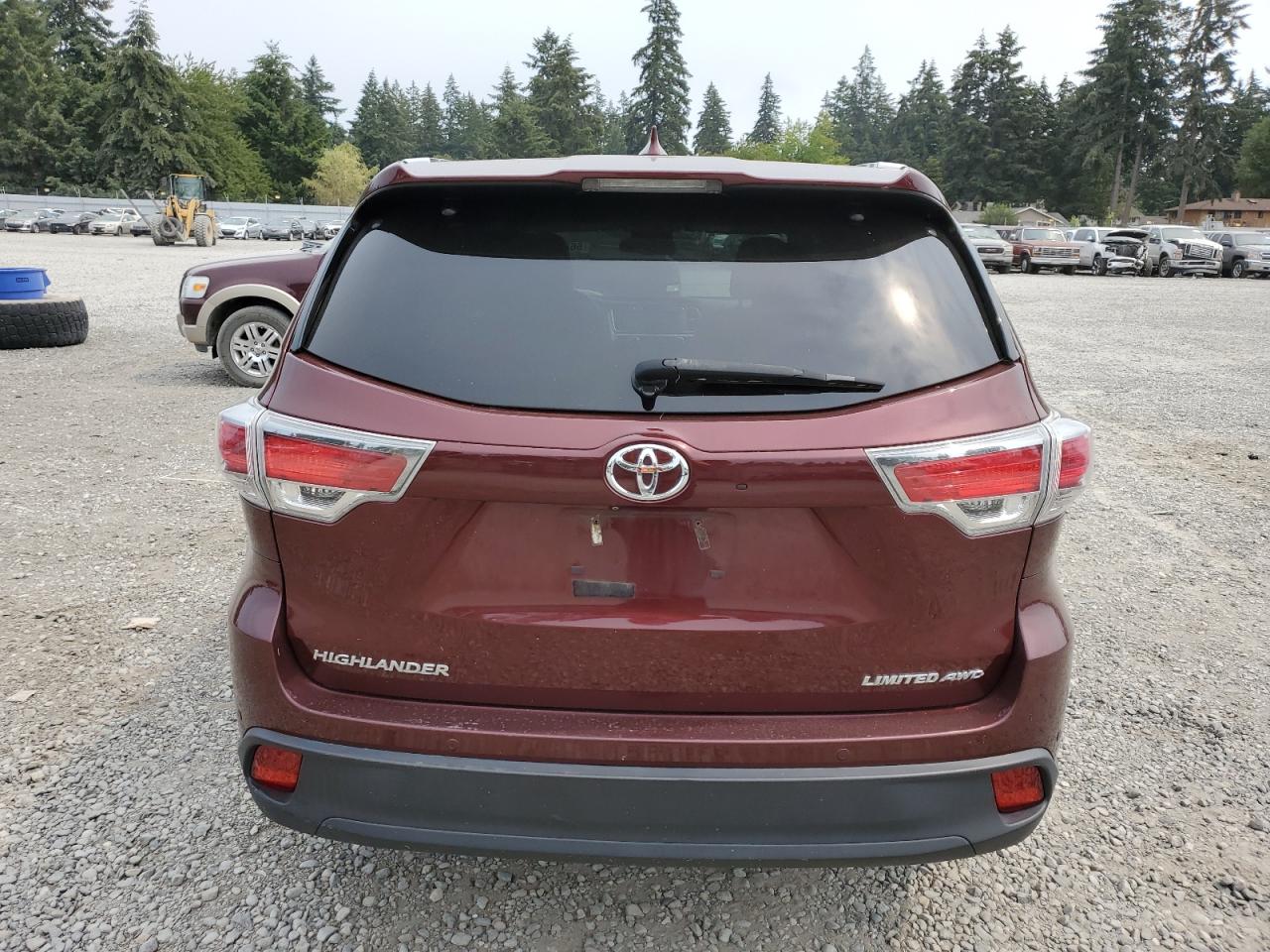 2015 Toyota Highlander Limited VIN: 5TDDKRFH6FS098812 Lot: 66820304