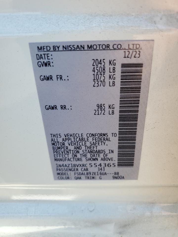 1N4AZ1BVXRC554365 2024 Nissan Leaf S