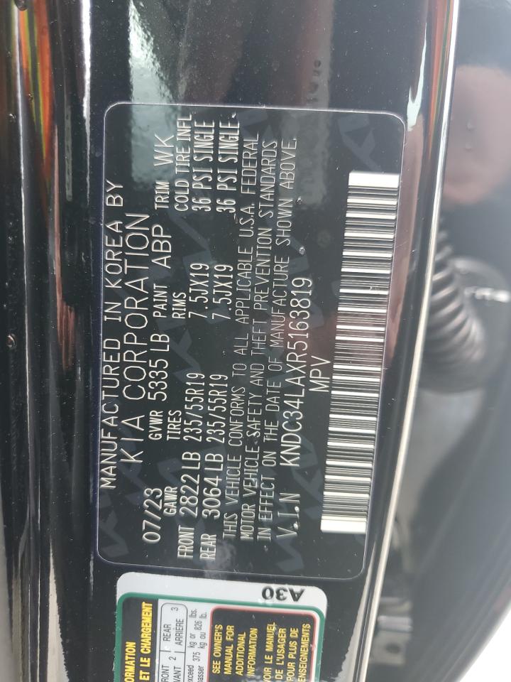 2024 Kia Ev6 Light VIN: KNDC34LAXR5163819 Lot: 68349144